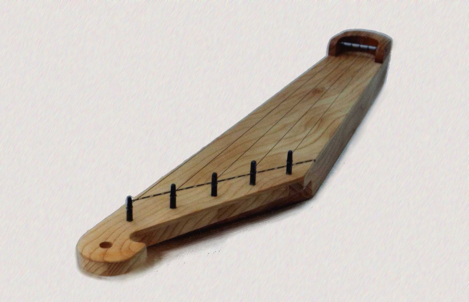 This is a 5 string Kantele made of cedar of lebanon and cherry, kantele 5 string
