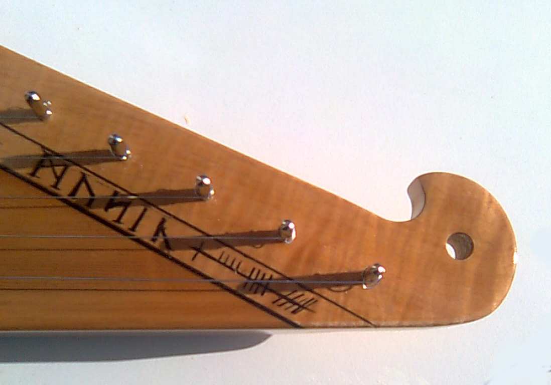 detail of custom kantele