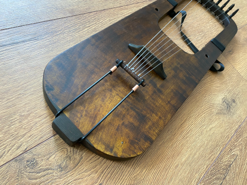 antique finished lyre