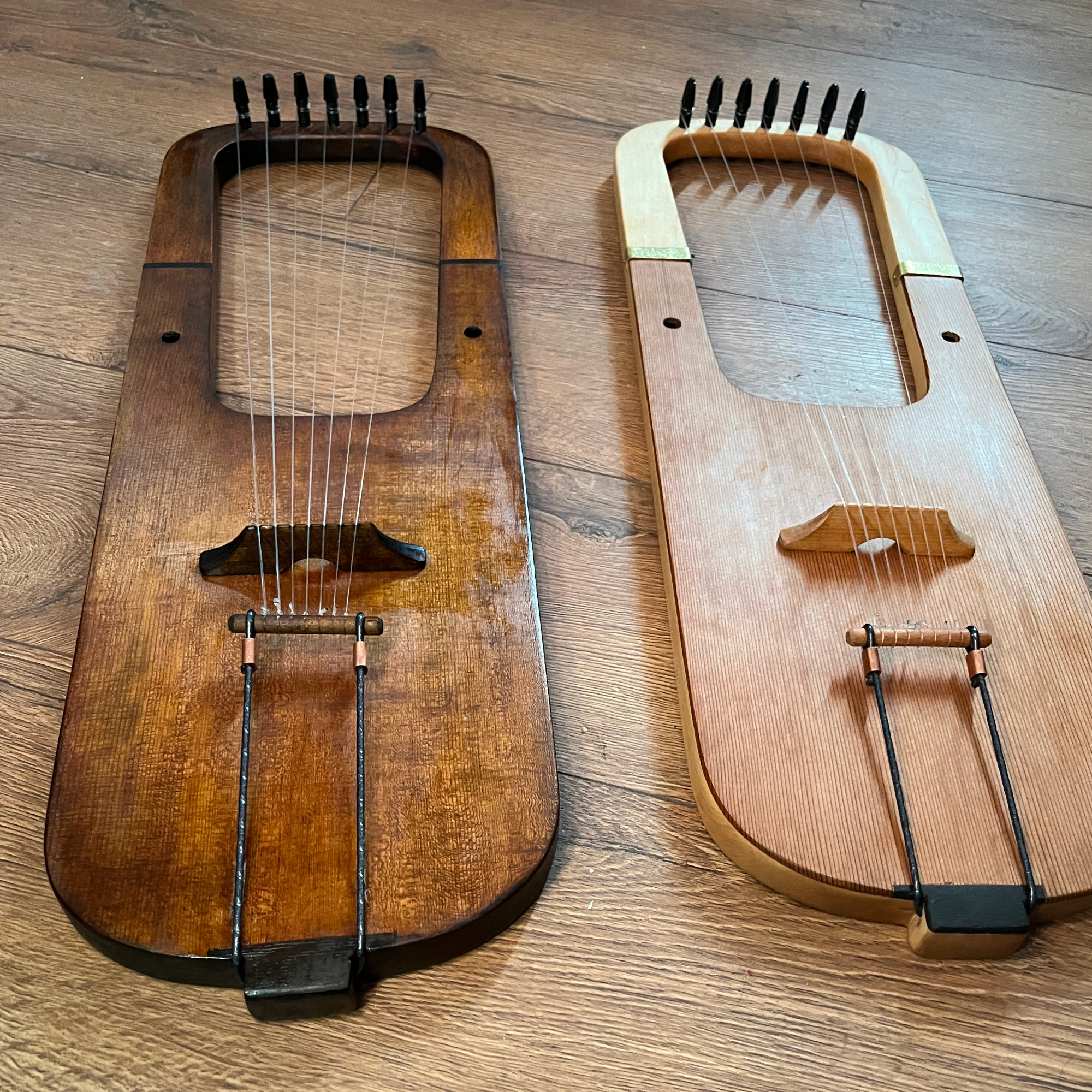 viking lyres, torrefied spruce and cedar tops