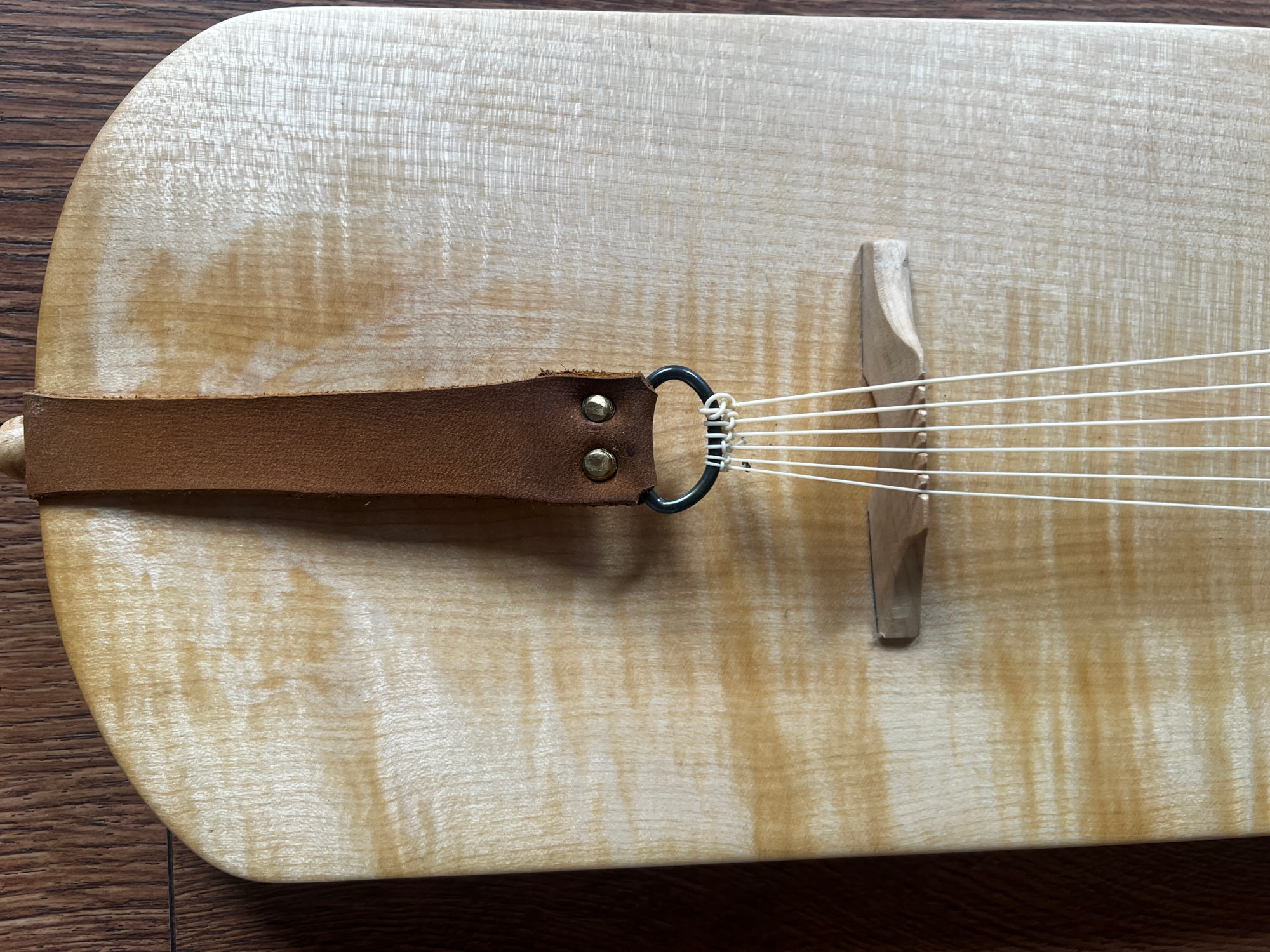 viking lyre profile, sowing arm and head