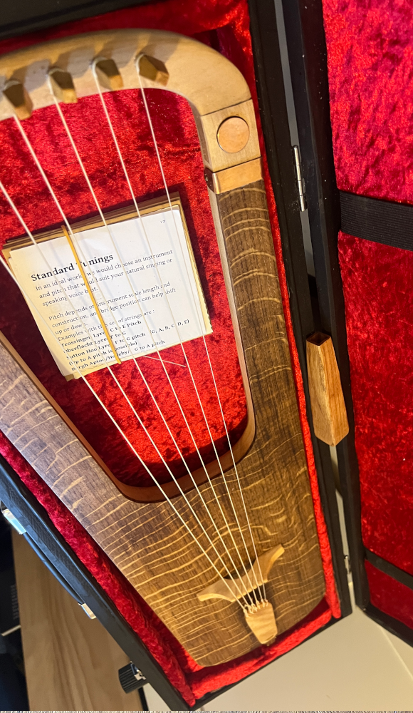 antique brown finished maple top lyre 2021